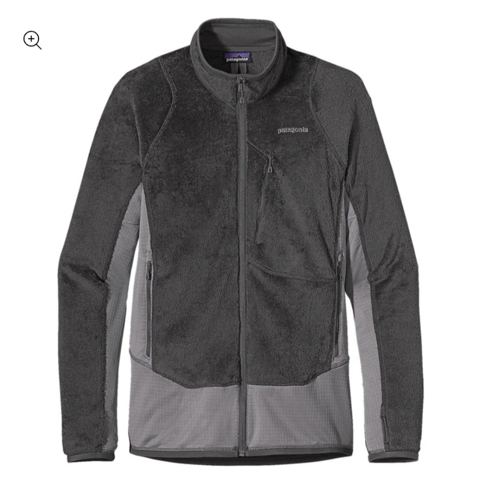 Patagonia Men's Size Large Gray Full Zip R2 Polartec Thermal Pro Jacket